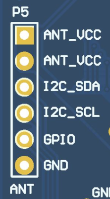 Debug interface of the antenna module.
