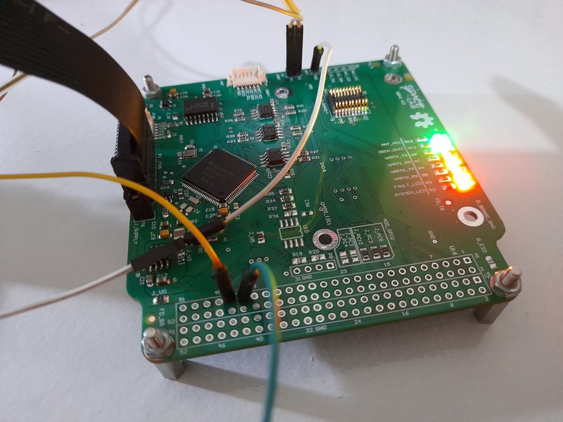 Connections of the I2C port 0 test.