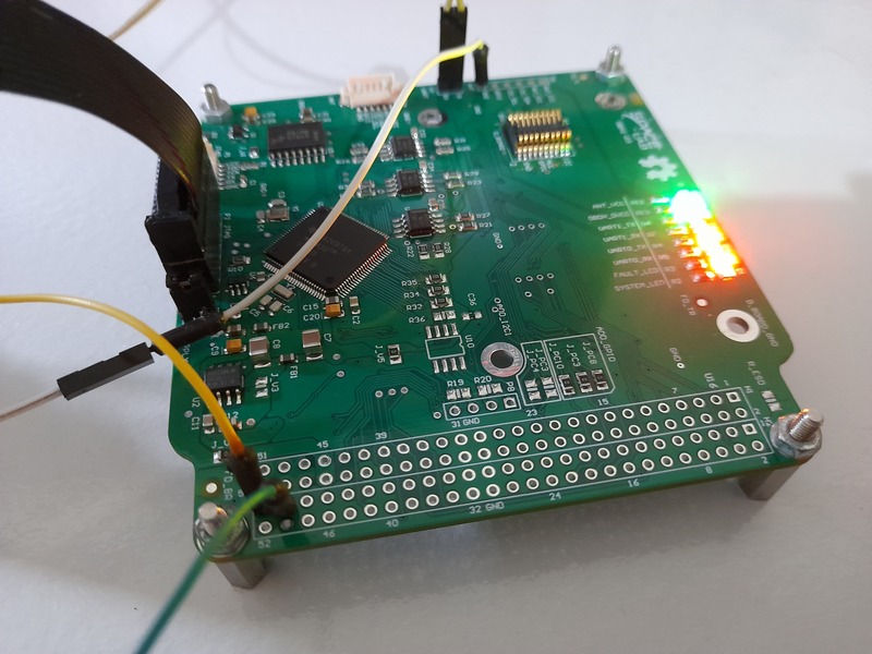 Connections of the I2C port 1 test.