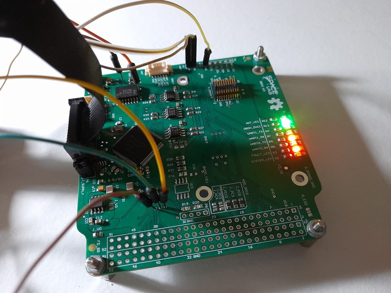 Connections of the NOR flash memory test.